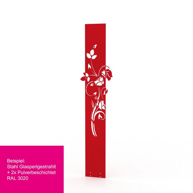 Garten-Paneele: Rosen klein – RAL 3020